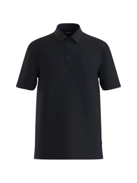 BOSS piqué-texture polo shirt Blue 50565164