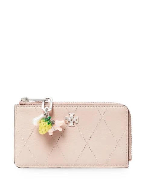 Tory Burch Charlie quilted card case Pink 186058