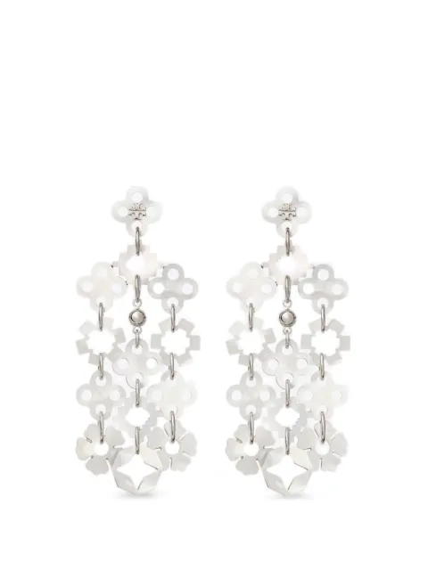 Tory Burch Forget Me Not chandelier earrings Silver 181728