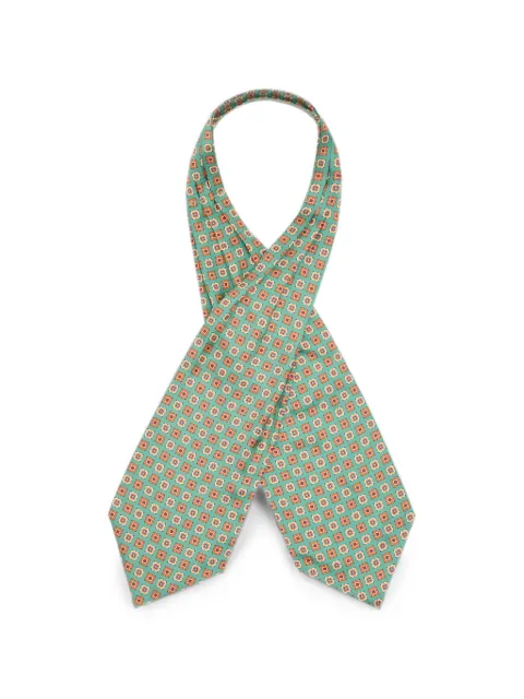 Valentino Garavani geometric-print silk scarf Green YE600DYKF