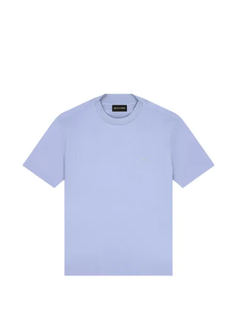 Emporio Armani logo-embroidered short-sleeve T-shirt Blue EM006779AF28078