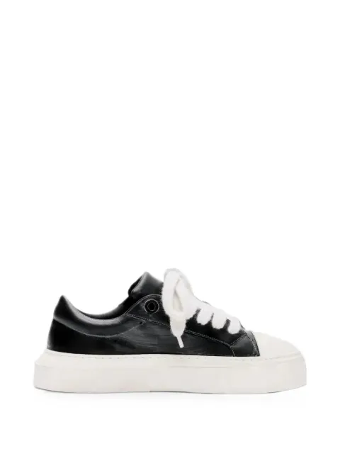 COLE BUXTON The Wilson Court contrast toe-cap sneakers Black MSS25SNR3000