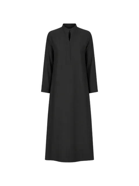 Ter Et Bantine band-collar midi dress Black V11027310MF1009