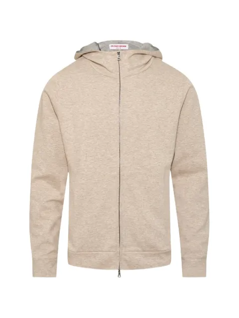 Orlebar Brown Mathers zip-up hoodie Neutrals 282508