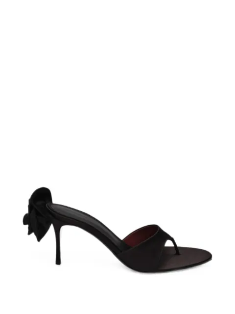 Magda Butrym rosette-detail thong sandals Black 529726