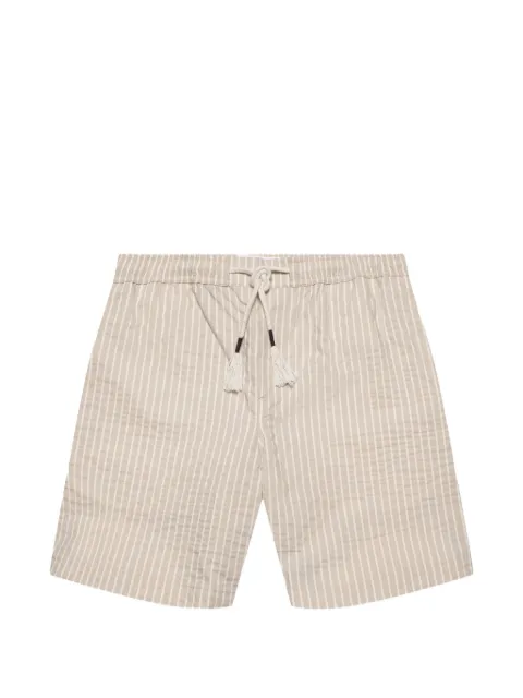 Orlebar Brown Sonoran seersucker-stripe shorts Neutrals 282497