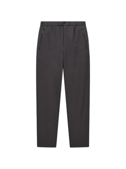 Emporio Armani elasticated-waistband straight-leg trousers Grey EM001611AF27883