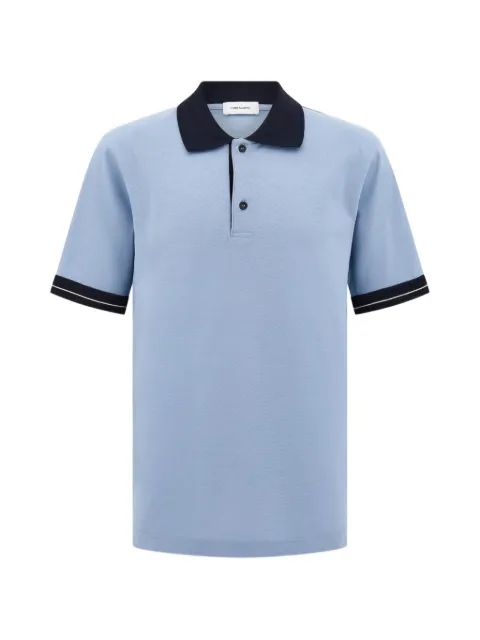 Ferragamo short sleeve polo shirt Blue 793826