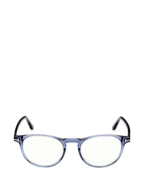 TOM FORD round-frame glasses Blue FT5803B