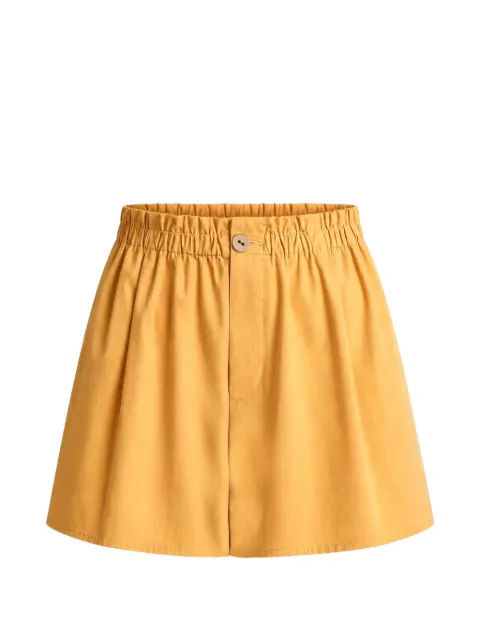 Vince ruffled-waistband pull-on miniskirt Orange V170322490