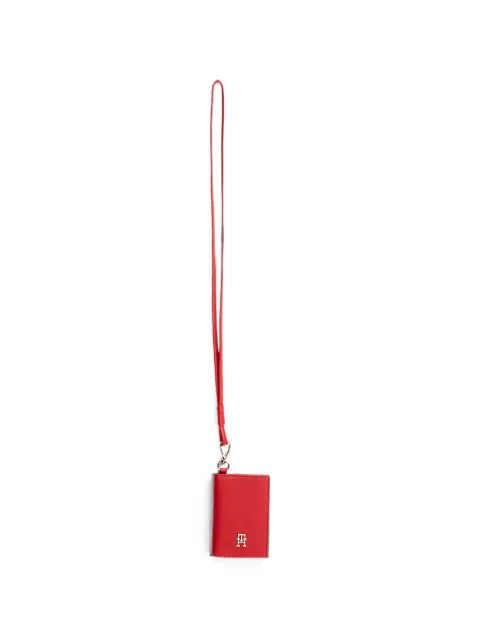 Tommy Hilfiger Icon logo-plaque card holder Red AW0AW18480