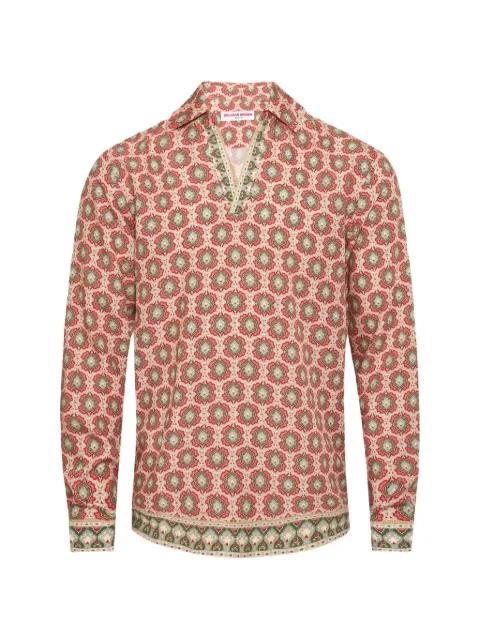 Orlebar Brown Ridley Passetto printed shirt Neutrals 282485