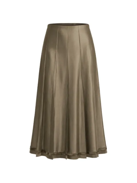 Vince pleated satin skirt Grey V207131131