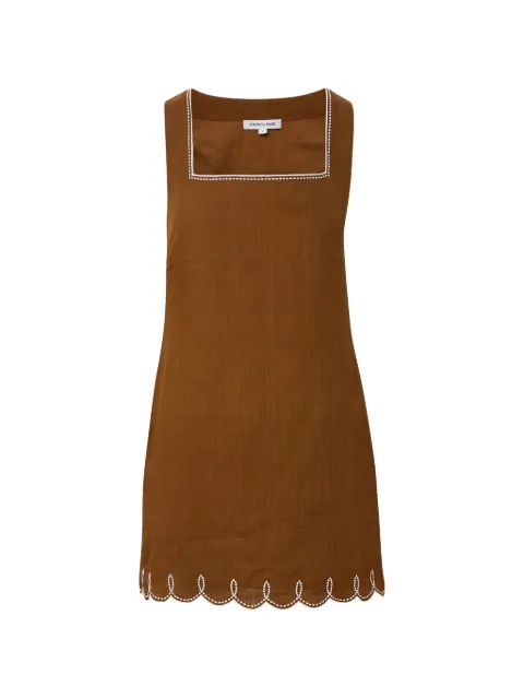 Veronica Beard Shanice linen mini dress Brown 2605LN6122451