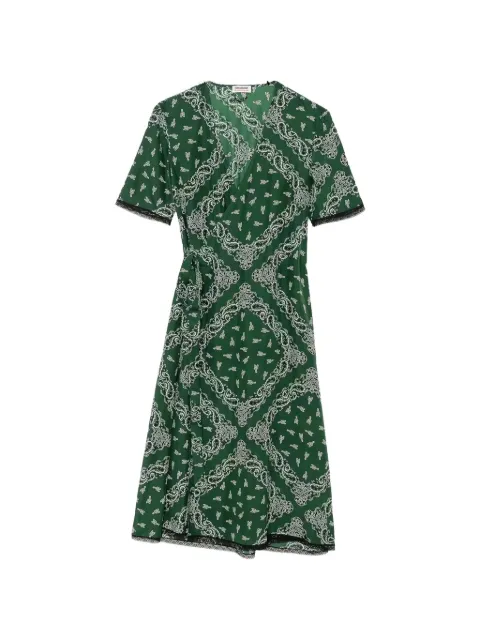 Zadig&Voltaire Reforme bandana-print dress Green WWDR02730