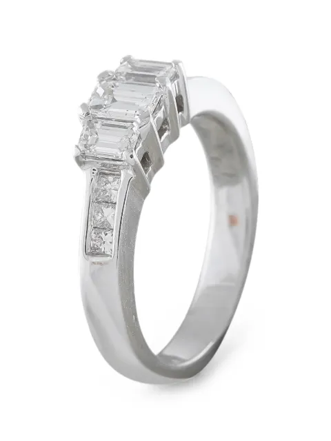 LB Exclusive emerald-cut diamond ring Silver MF35070126