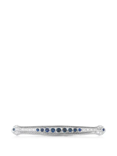 LB Exclusive sapphire and diamond brooch Silver MF30070126