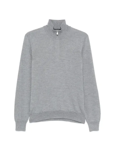 Tagliatore quarter-zip knit Grey HOCHEGSI2601