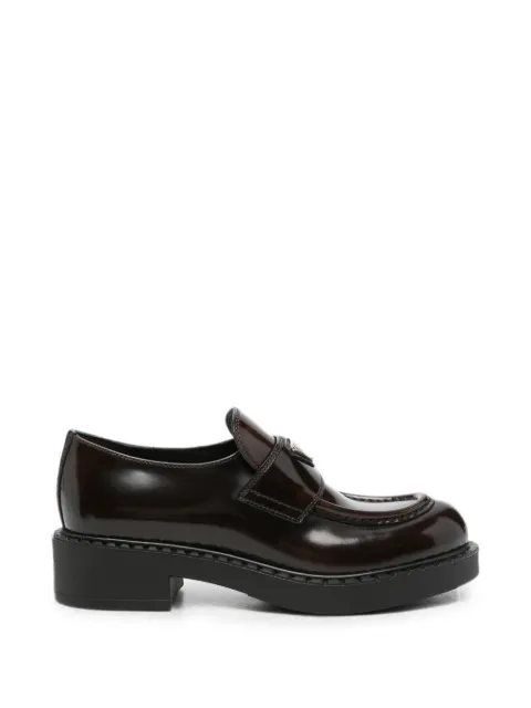 Prada satin loafers Brown 1D246MFG050X6O