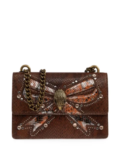 Kurt Geiger London small Shoreditch bow-embellishment shoulder bag Brown SMSHOREDITCHSOFT0