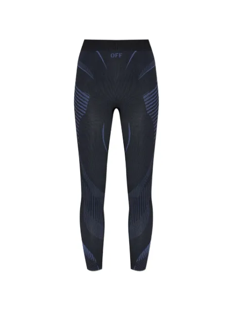 Off-White logo-embellishment leggings Black 2FH00405BW013