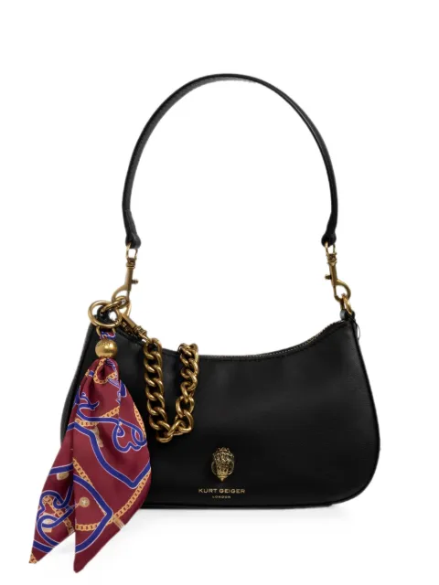 Kurt Geiger London Sloane leather shoulder bag Black SLOANEHOBOXBODY0