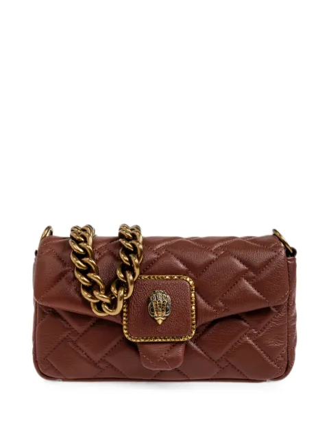 Kurt Geiger London mini Pimlico quilted leather shoulder bag Brown MINIPIMLICOBAGST0