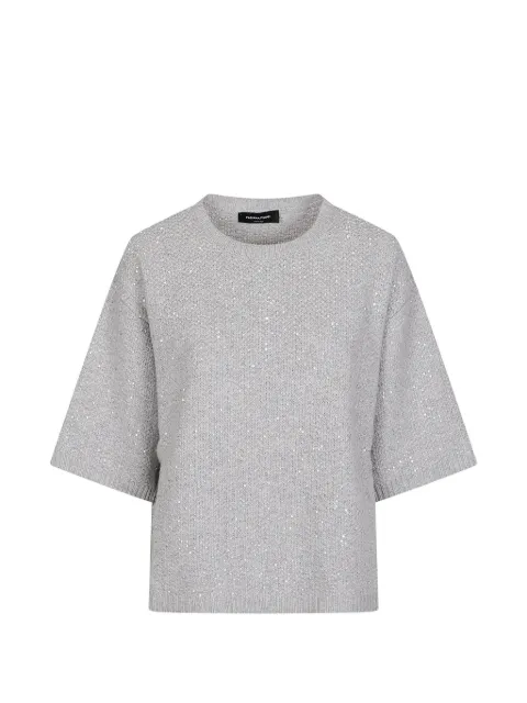 Fabiana Filippi sequin-embellished wool sweater Grey MAD216F3880000M327