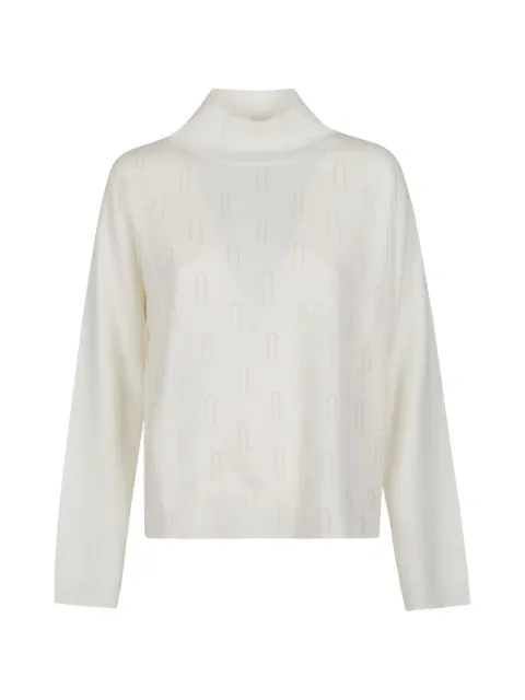Fabiana Filippi bead-embellished high-neck sweater White MAD216F3720000M281