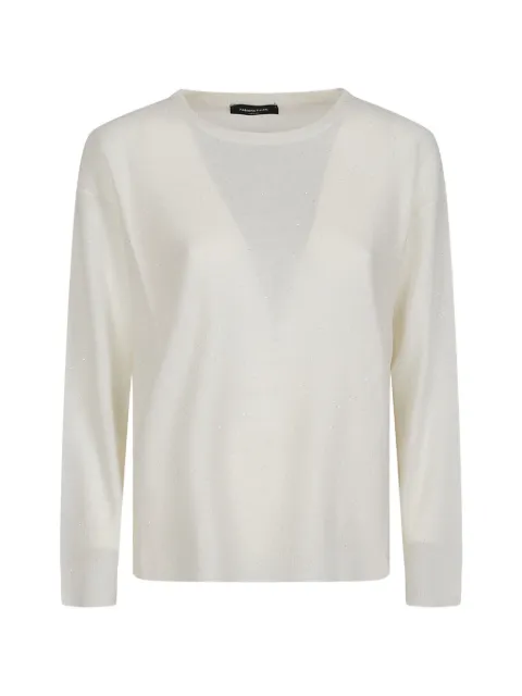 Fabiana Filippi sequin-embellished sweater White MAD216F1020000D722