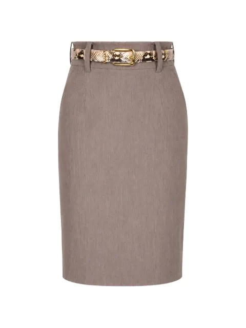 Elie Saab belt-loop midi skirt Brown SK286NS26POT02