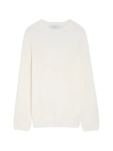 Another Tomorrow ribbed-knit sweater White A226KT172CO