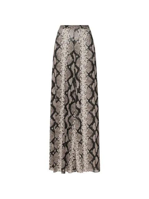 LAPOINTE python-print mesh trousers Brown R2267175ONP