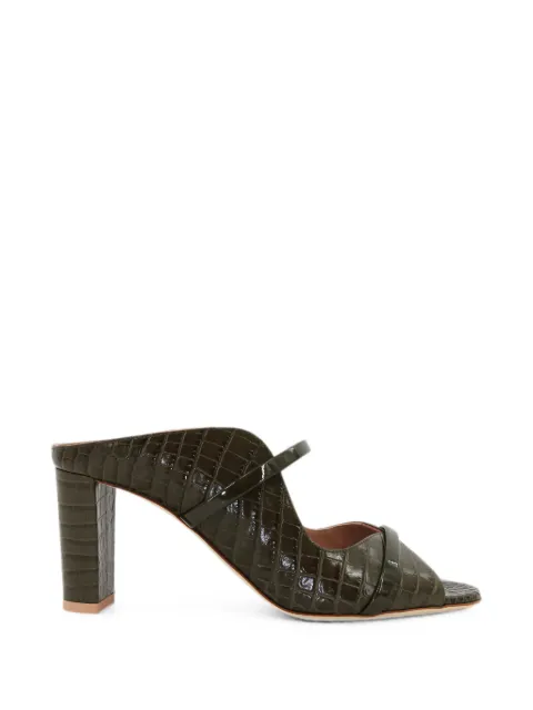 Malone Souliers Norah crocodile-effect sandals Green NORAH70221