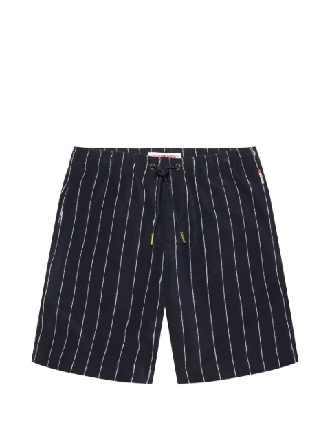 Orlebar Brown Trevone striped towelling shorts Blue 282512
