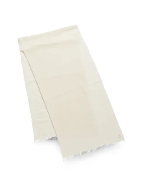 TAIGA TAKAHASHI fringed cashmere scarf Neutrals TW26AW001021