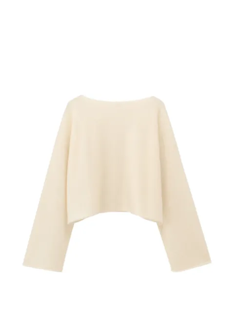 TAIGA TAKAHASHI bateau-neck cashmere sweater Neutrals TW26AW501