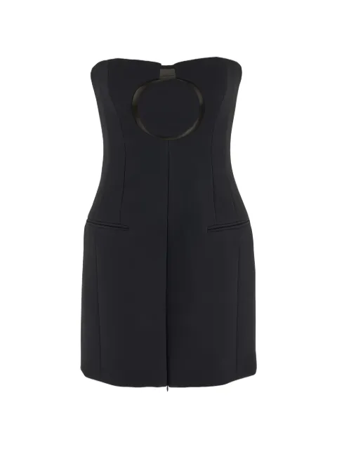 Ferragamo circle-cutout strapless fitted top Black 761604