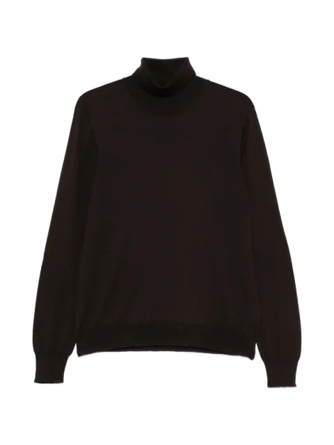 Tagliatore roll-neck long-sleeve sweater Brown MILESGSI2601