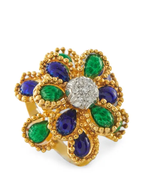 LB Exclusive embellishment diamond ring Gold MF05063026