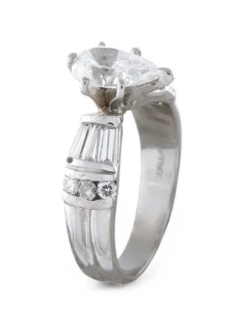 LB Exclusive side stone diamond ring Silver MF37070126