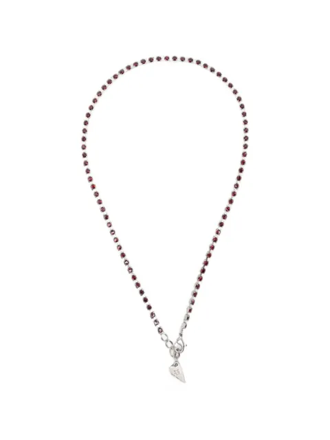 Forte Forte crystal-embellished heart-pendant necklace Silver 15184MYJEWEL