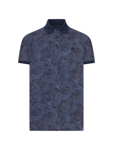 ETRO Paisley-print polo shirt Blue MRMD0004AK14F