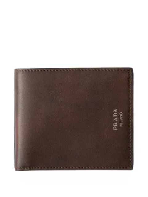Prada antiqued leather wallet Brown 2MO7382ZQ6