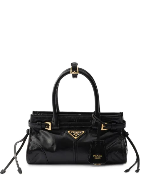 Prada Bonnie leather mini-bag Black 1BA486VOOM2CYR