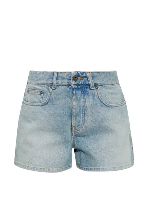 Off-White logo-embroidered denim shorts Blue 2FJ00584BW417