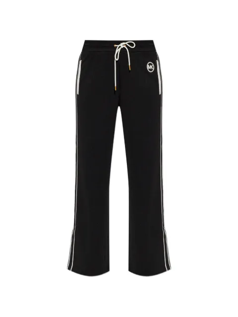 Michael Michael Kors logo-patch side-stripe track pants Black MR630Y0K8N0