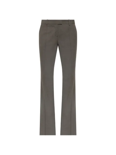 The Attico pressed-crease flared trousers Grey 261WCP00307WWV002AA