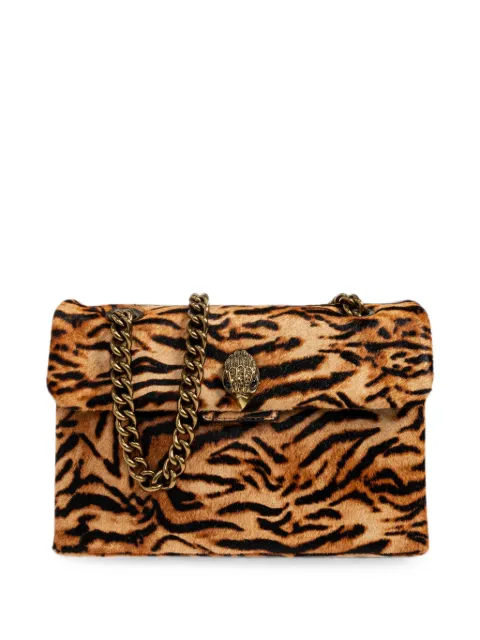 Kurt Geiger London Kensington tiger-print shoulder bag Brown LEATHERKENSINGTONBAG0