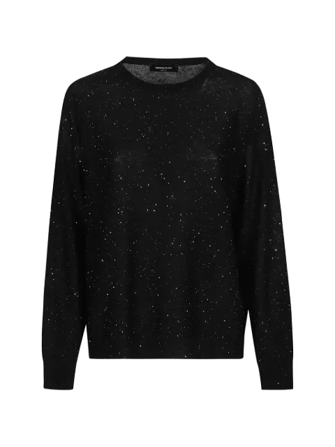 Fabiana Filippi sequin-embellished wool sweater Black MAD216F1020000D722